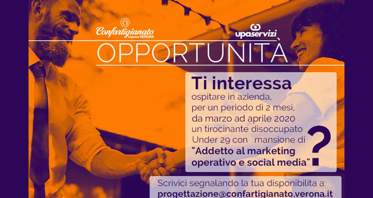 ricerca imprese per tirocinio in azienda disoccupati su social media marketing
