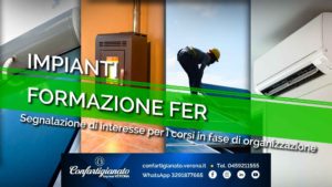 IMPIANTI – Corso di aggiornamento per responsabili tecnici con qualifica FER (fonti rinnovabili): segnalaci il tuo interesse