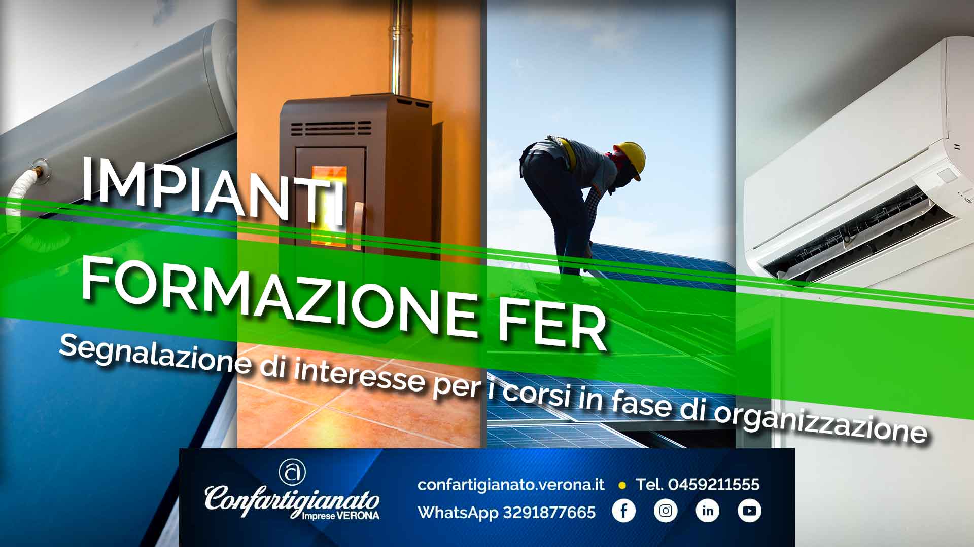 IMPIANTI – Corso di aggiornamento per responsabili tecnici con qualifica FER (fonti rinnovabili): segnalaci il tuo interesse