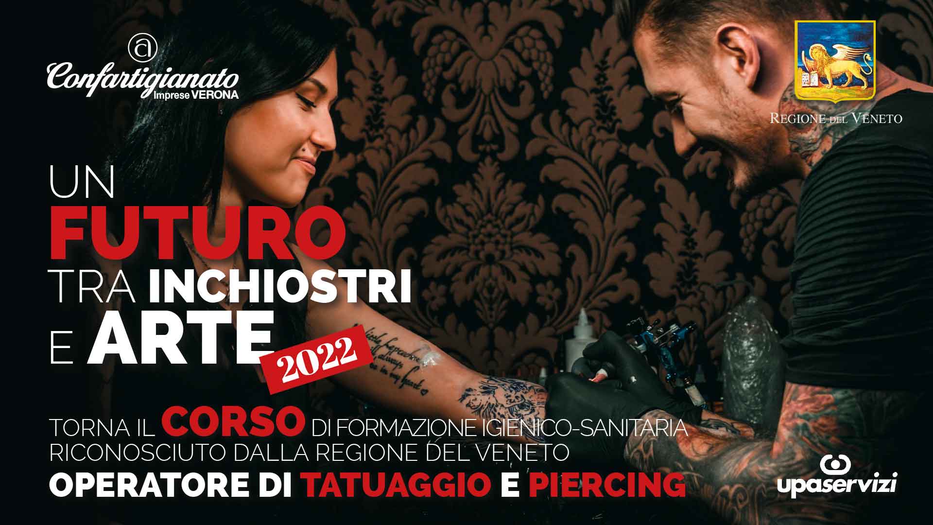 TATUAGGI & PIERCING – Torna il corso a riconoscimento regionale per l’abilitazione all’attività di tatuaggio e piercing. Crediti formativi per estetiste