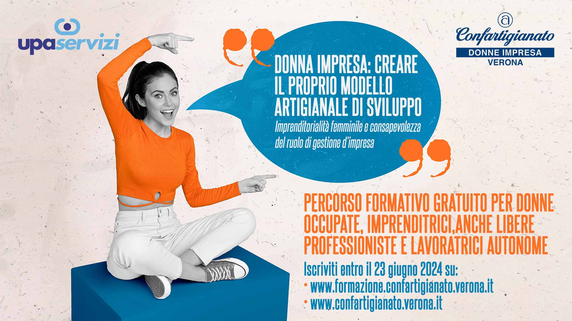 DONNE IMPRESA – Partecipa al corso gratuito "Donne Impresa: creare il proprio modello artigianale di sviluppo". Iscriviti entro il 23 giugno