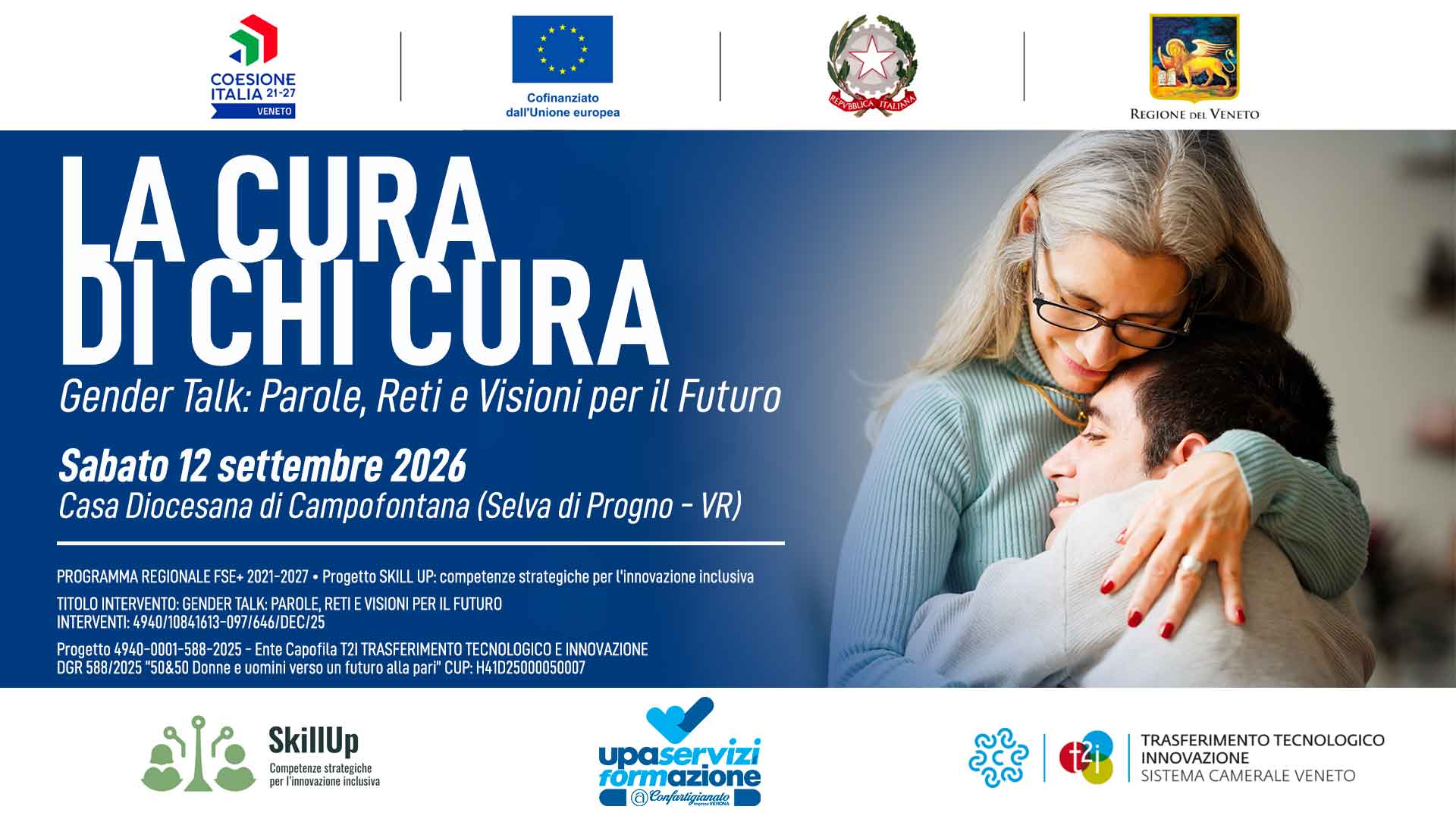 Incontro “La cura di chi cura”, per aiutare chi si occupa di assistenza a persone con disabilità, come genitori e volontari