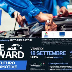 AUTORIPARAZIONE – "Drive Forward - Verso il futuro dell'automotive": incontro e confronto tra autoriparatori, 18 settembre, Spazio Meucci di Pescantina